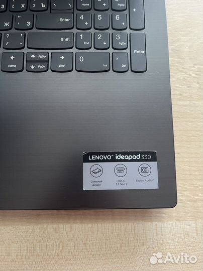 Ноутбук lenovo ideapad 330 15ikb