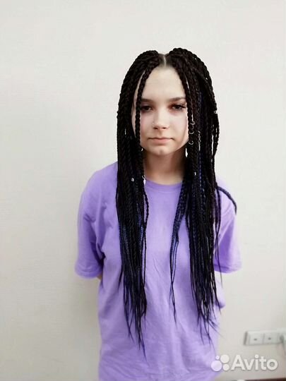 Афрокудри, дредокудри, брейды в хвост