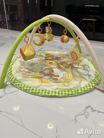 Детский развивающий коврик с дугами baby whales