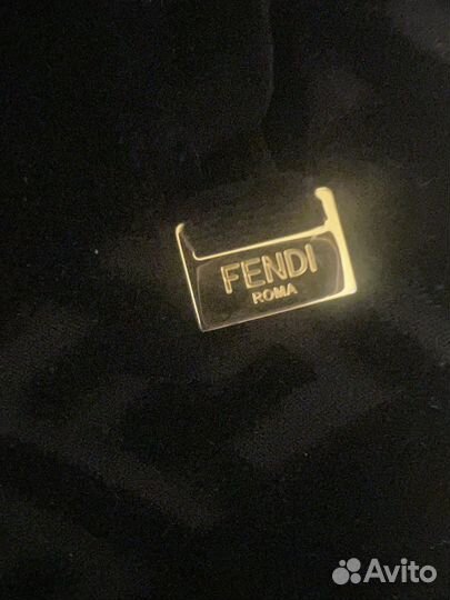 Fendi мужские велюровые брючки с логотипом оригина