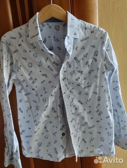 Рубашка для мальчика 122 128 140
