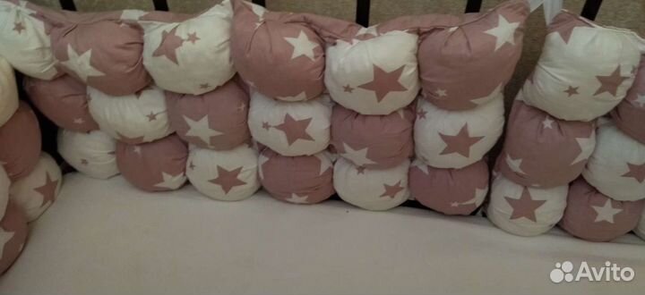 Матрас, бортики на детскую кроватку