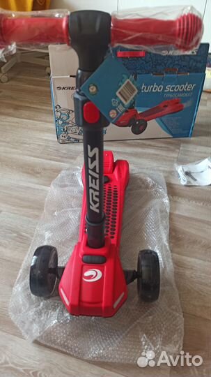 Самокат Крисс трёхколёсный с подсветкой