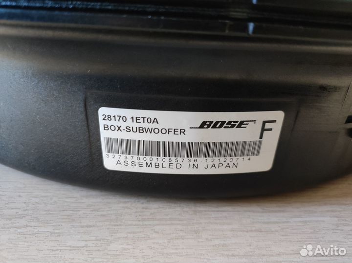 Пассивный сабвуфер Bose в запаску Infiniti, Nissan