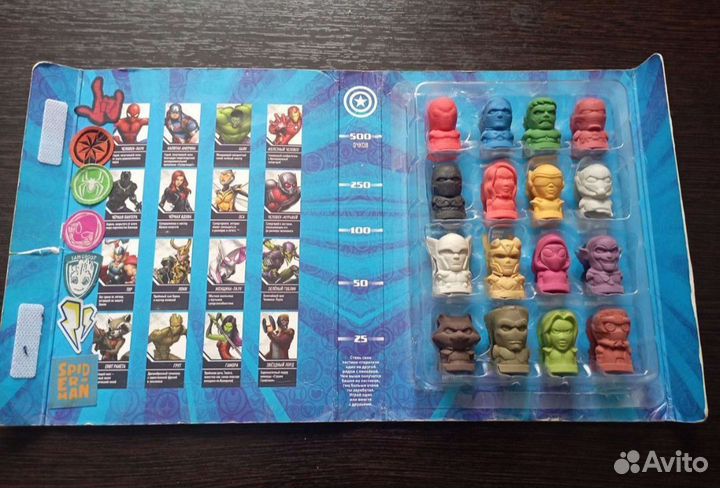 Полная коллекция ластиков Марвел