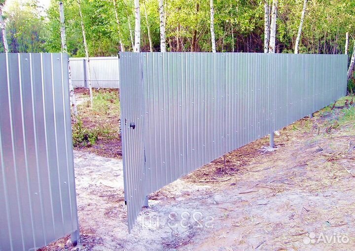 Забор из профнастила