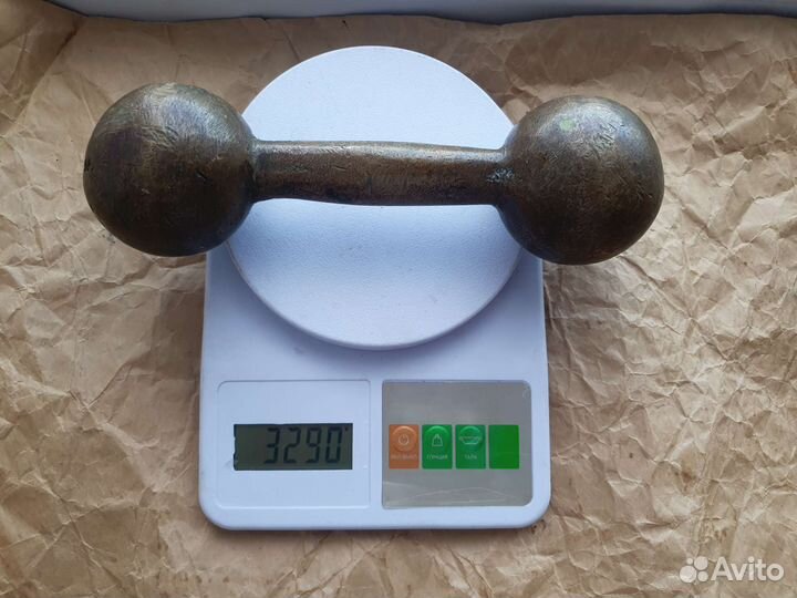 Бронзовая гантель 3.3 кг