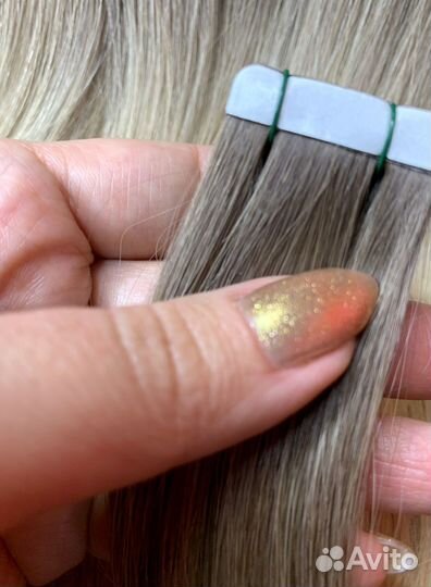 Натуральные волосы на лентах, под заказ