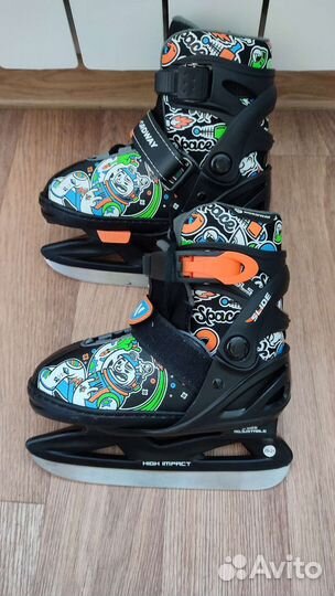 Коньки детские раздвижные р26-31