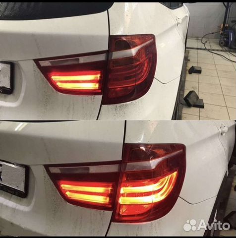 Ремонт задних фонарей фар BMW X3 F25 Led
