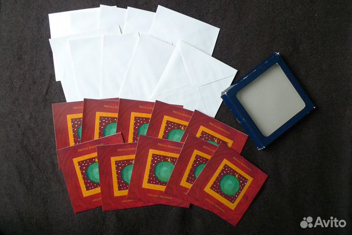 Набор новогодних открыток с конвертами (Нидерланды