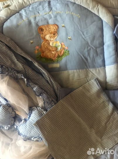 Балдахин и постельное белье, бортики