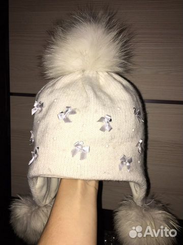 Шапка зимняя для девочки размер 52-54