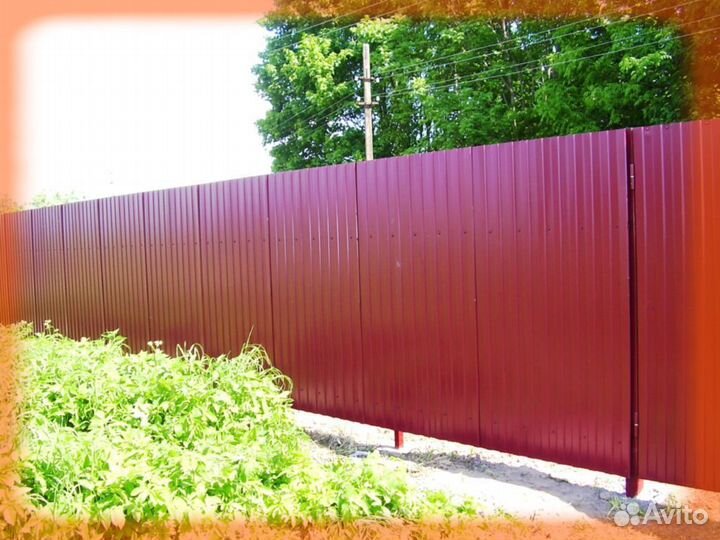 Забор из профнастила