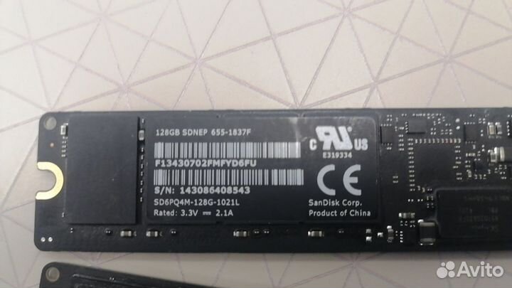 Оригинальный SSD для Apple MacBook Pro Air 128Gb