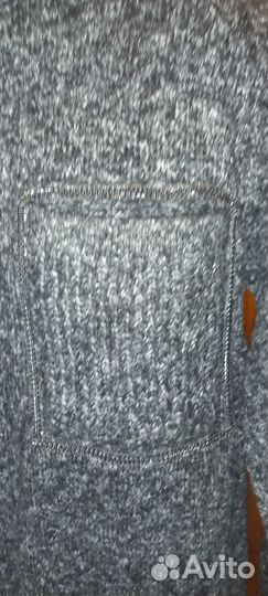 Теплый серый свитер 44-46р