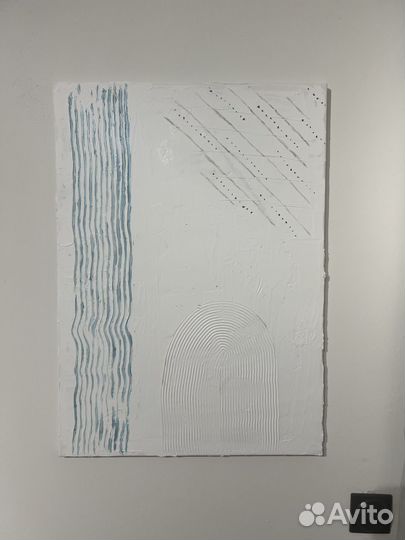 Текстурная картина на холсте ручная работа