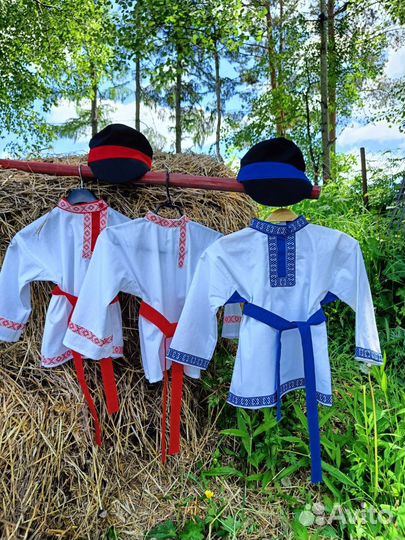 Рубашка косоворотка и картуз, новая, р. 104-134