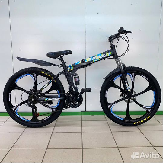 Велосипед с литыми дисками черный новый