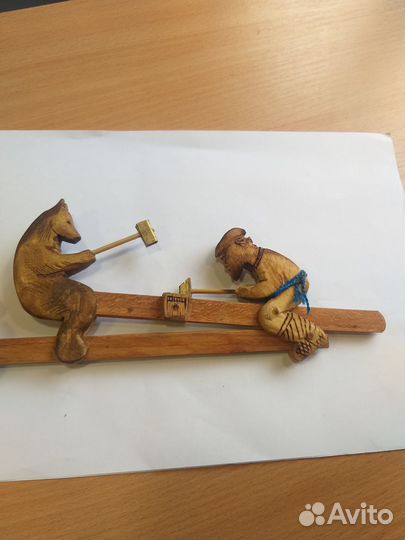Игрушка мужик медведь СССР