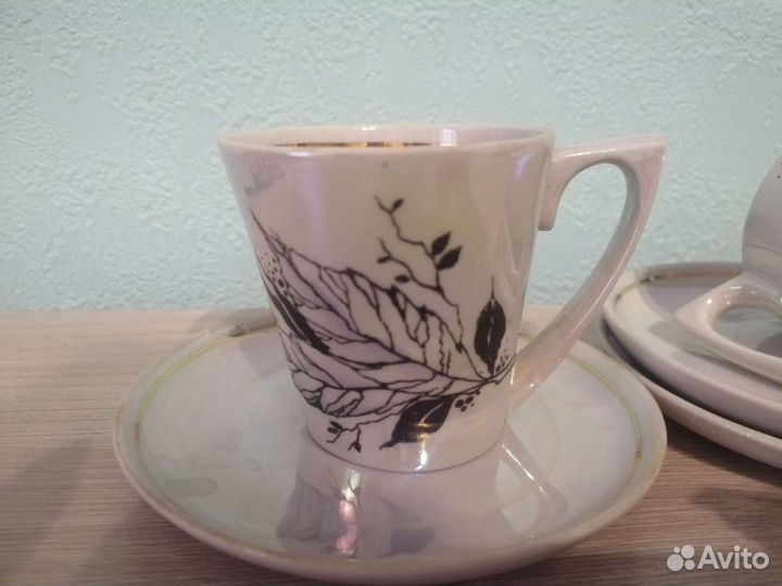 Чашки с блюдцем все 3