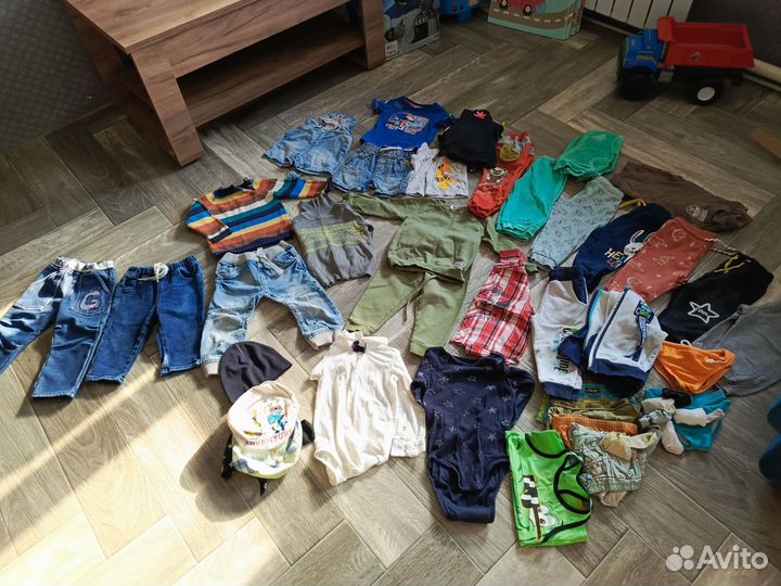 Детские вещи пакетом для мальчика 80 86