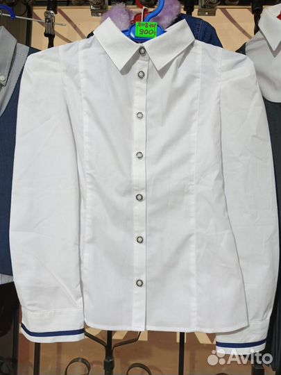 Блузка белая школьная