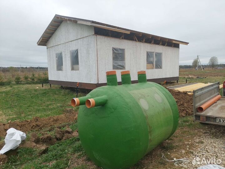 Септик смонтируем за день