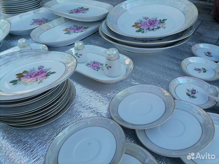 Столовый и чайный сервиз гдр 133 предмета