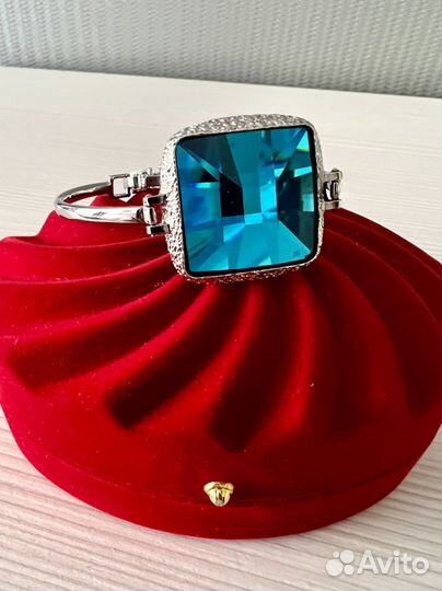 Серебряный браслет с сапфиром