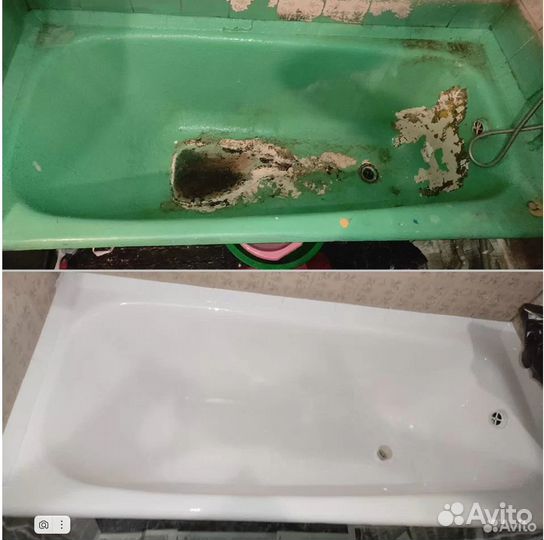Реставрация ванн. Цена с материалом и работой