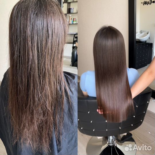 Кератиновое выпрямление /ботокс волос/нано