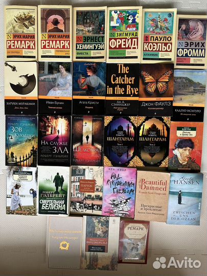 Книги ремарк коэльо гэлбрейт хемингуэй и др