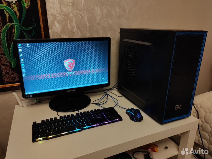 Игровой компьютер i5/1050ti/12gb/256ssd