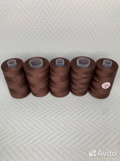 Швейные нитки 70лл-2500м № 202 (Коричневый шоколад