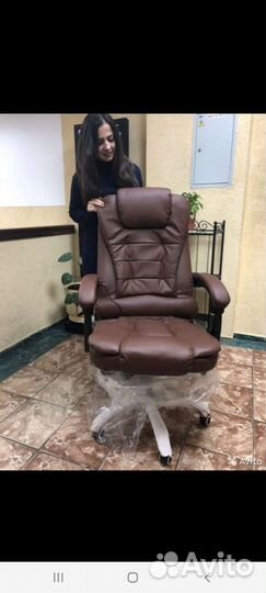 Кресло руководителя эко кожа новая