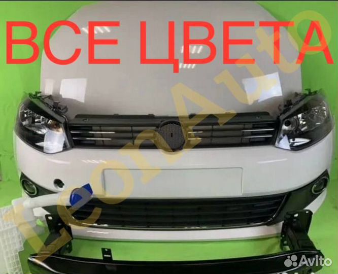 Ноускат бампер передний на VW Polo 5 6 LB9A (B4B4)