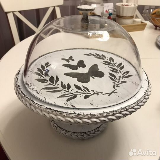 Тортница, хлебница на ножке