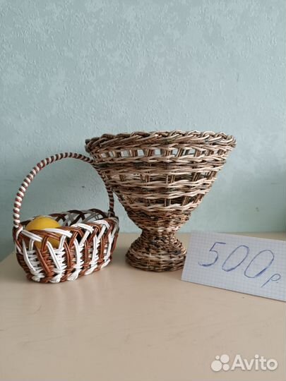 Корзины из бумажной лозы