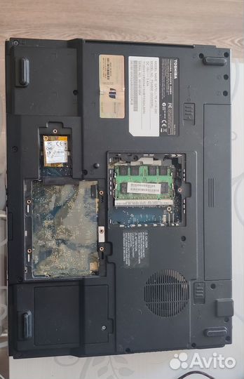 Нерабочий ноутбук Toshiba Satellite A110-293