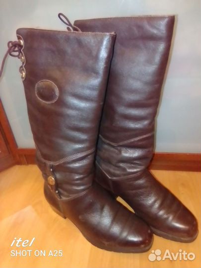 Сапоги женские натуральная кожа зима