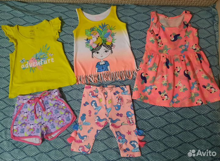 Летние вещи на девочку 92см