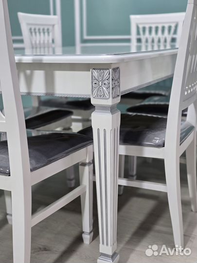 Стол и стулья в кухню новые/ от производителя