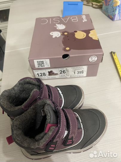 Демисезонные ботинки для девочки Tombi