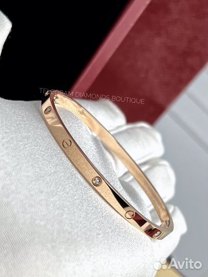 Браслет Cartier Love Small розовое золото 750