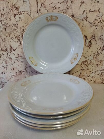 6 тарелок Сумского фарфорового завода 1974-1991 г