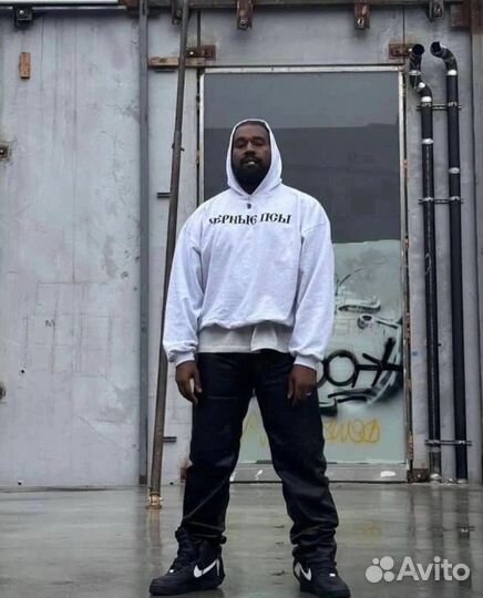 Худи черные псы kanye west гоша рубчинский