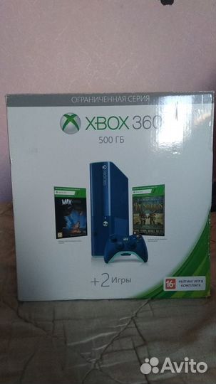 Xbox 360E 500GB blue + Kinect (freeboot, прошитая)