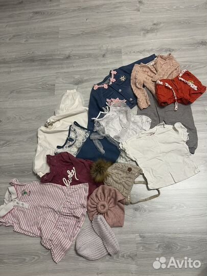 Вещи пакетом для девочки 86 92