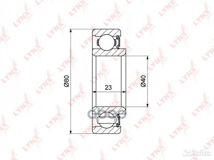 Подшипник ступицы suzuki grand vitara 98- задн